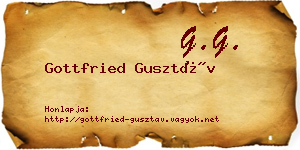 Gottfried Gusztáv névjegykártya